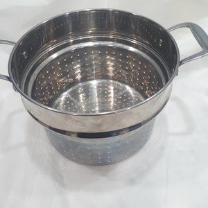 Strainer multiport insert, colander stainless steel